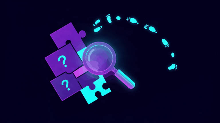 write a mystery story for kids - abstract dark theme illustration
