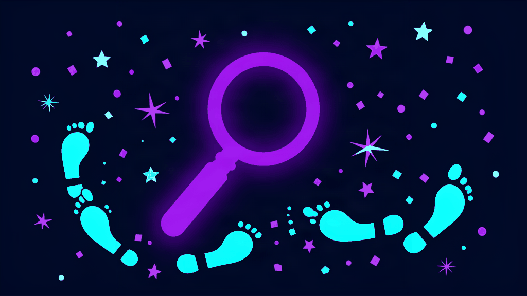 spy birthday party for kids - abstract dark theme illustration